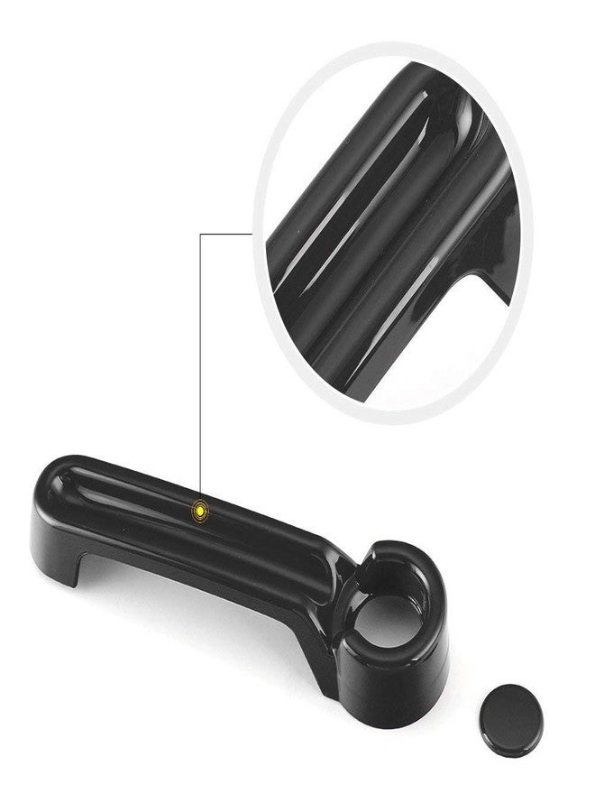 طقم أغطية مقابض الأبواب وأغطية مقابض الأبواب الخلفية من جيكار لسيارات جيب رانجلر JK موديلات 2007-2018 / جيب ليبرتي موديلات 2008-2012 / دودج نيترو موديلات 2007-2011، أسود - Image 4